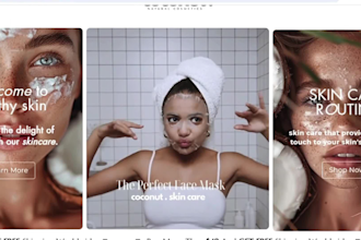 skin care website skin care shopify store skin care beauty website skin care
