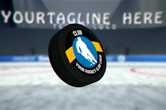 create awesome hockey logo intro or animation