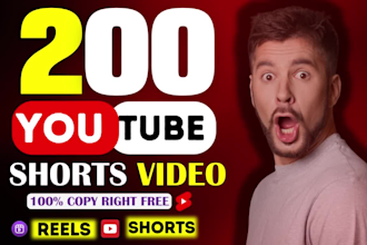 edit 200 youtube shorts video, bulk viral shorts video, motivational shorts
