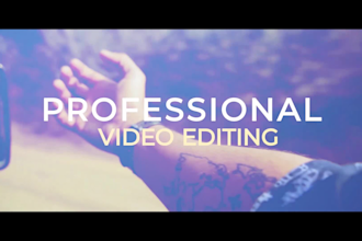 do cinematic video editing