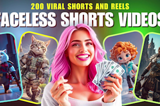 create faceless viral ai youtube shorts, instagram reels, tiktok