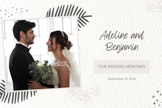 create digital wedding or birthday invitation animations video