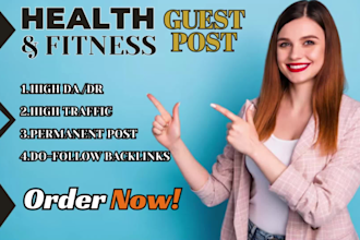 do health and fitness guest post with authority backlinks