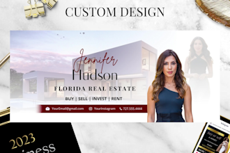design professional real estate marketing posts