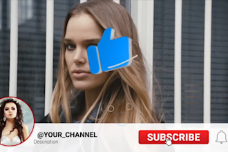 do youtube insta facebook 3d subscribe button with transparent bg