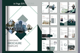 do a creative brochure design, company profile, and annual report