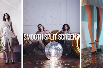 edit split screen effect and before and after screen