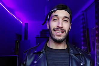 record selfie video  for script as male model
