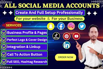 perfect set up and optimize your social media accounts