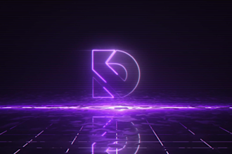 do neon logo animation, 2d, and saber effects intro