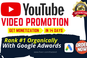 do youtube promotion by following google ads  method