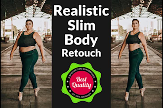 do slim body photo manipulation in photoshop