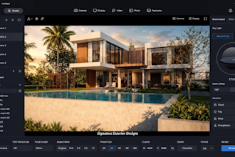do exterior interior design sketchup revit 3d modelling and realistic 3d renders