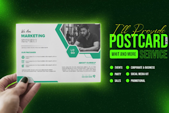 designs promotional postcard, eddm postcard, direct mail, di flyer, brochure
