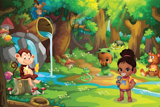 do amazing children storybook illustration and design african story book cover