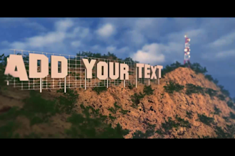 create hollywood style cinematic logo animation and movie trailer intro