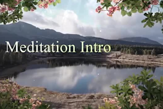 make meditation channel intro or trailer video