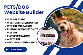 do seo dog website poop scooper website pet care dog walker breeder dog commerce