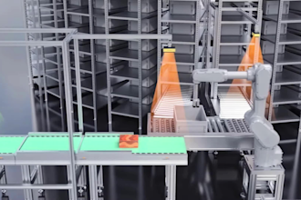 do 3d industrial robotic animation 3d factory robot video robotic arm simulation