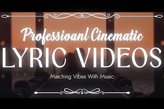 create a cinematic looking lyric video for your song