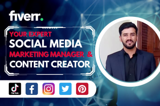 be your social media marketing manager and content creator