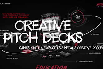 design pitch decks whitepaper for nft, crypto, game projects