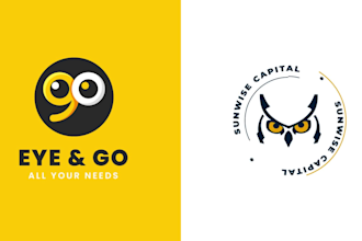 design a modern business logo with a custom animation