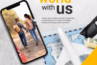 make travel agency facebook instagram tiktok promo video ads