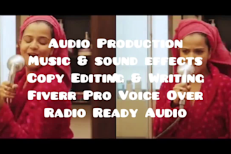produce a catchy audio spot for spotify, internet marketing and radio