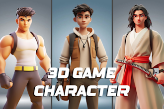 create 3d character modeling for game, mascot, toy, and animation
