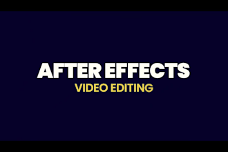edit your video projects for you in adobe after effects