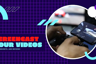record any screencast  videos and video edting in 24hrs