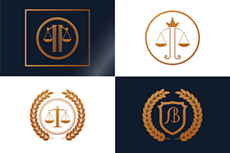 design attorney, firm financial, law firm logo for your website or UI