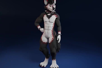 do vrchat avatar furry avatar second life avatar 3d vtuber model vrc vseeface vr