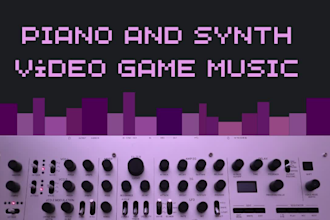 compose and record piano and synth music for your videogame