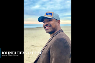 record and edit deep male american voice over fast
