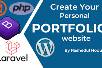 design personal portfolio website, resume website