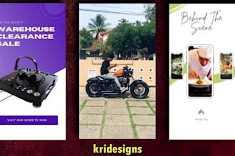 create professional  instagram reels, stories, ads, tiktok