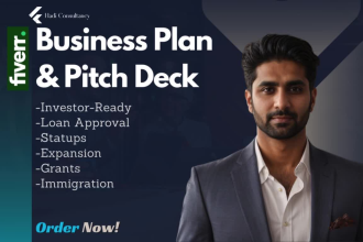 develop investor ready business plan pitch deck financial model startups loan