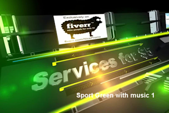 design sports promo intro video