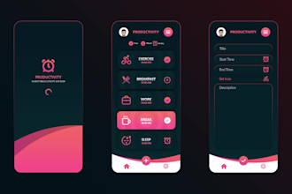 design UI UX for mobile app with figma for ios or android