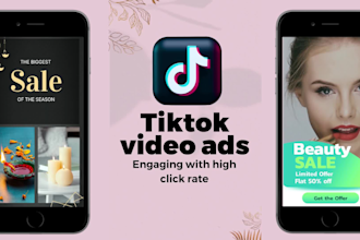 create tik tok video ads, tiktok ads and dropshipping video ads for product