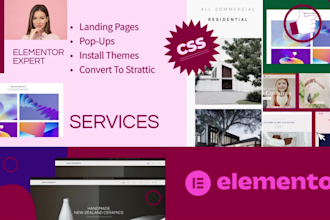 be your elementor expert for wordpress website using elementor page builder
