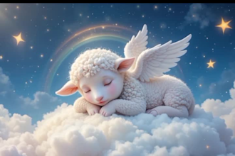 create monetizable lullaby vedios with animal breathing