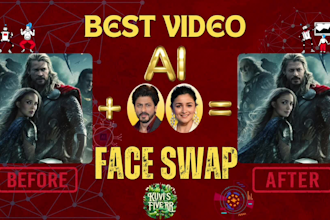create a mesmerize face swap video using ai