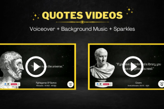 create motivational quotes videos with voice over for your youtube