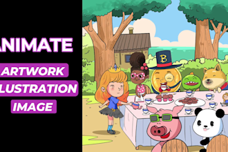 animate your existing artwork, illustration or any image