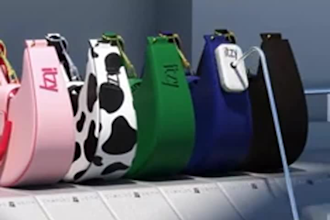 cgi bag animation 3d bag rendering 3d purse 3d cgi handbag water simulation vfx