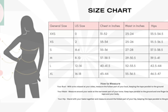 create a stylish size chart or size guide