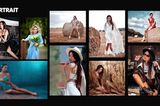 do portrait retouch, headshots, photoshop editing
